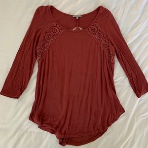 Long Sleeve Red Top